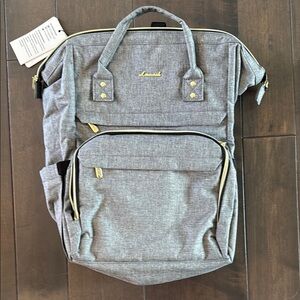 Lovevook Gray Women's Laptop Bag or Backpack
